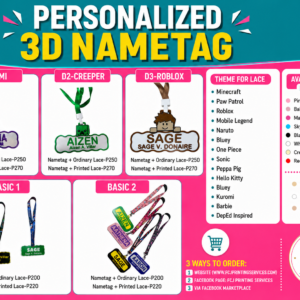 Personalized 3D Nametag