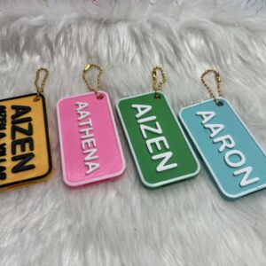 Personalized Whistle Bagtag/Keychain
